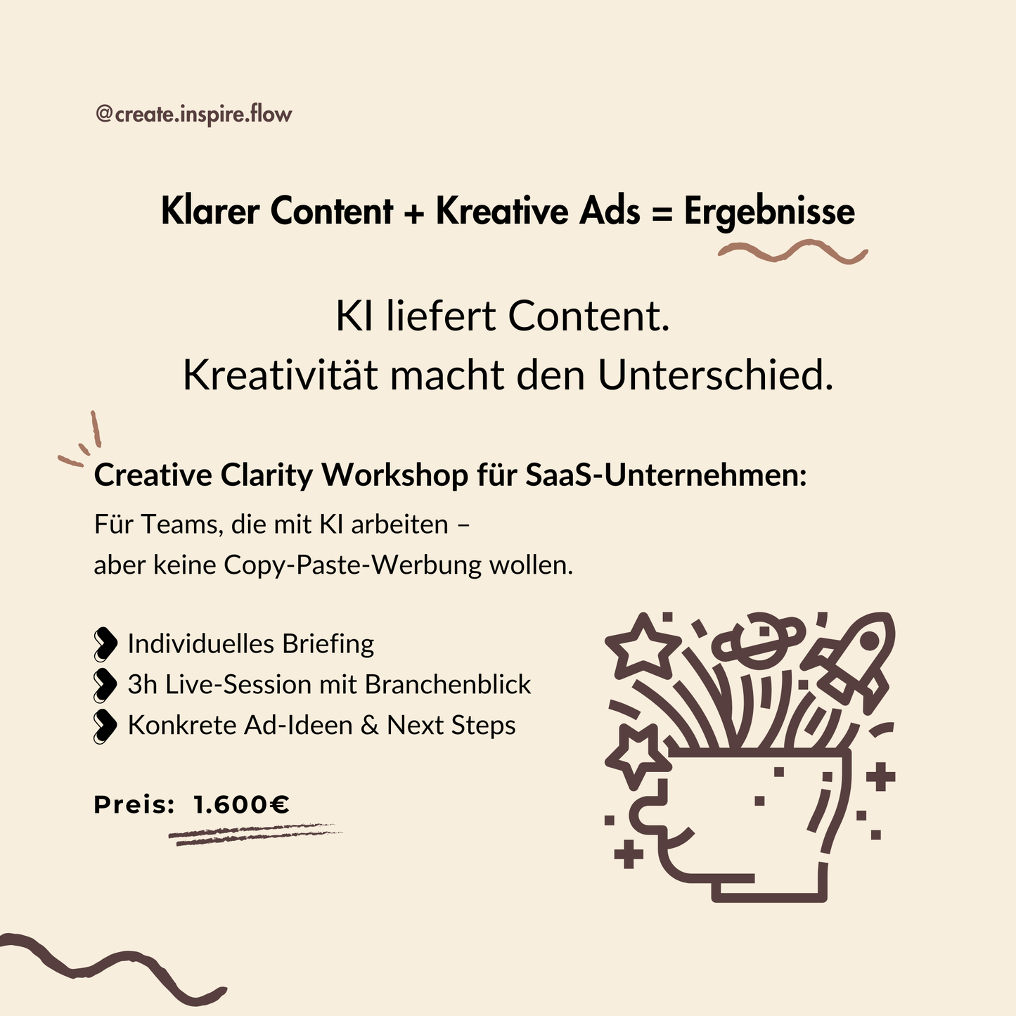 Creative Clarity: 3h Workshop für SaaS Ads mit Wirkung